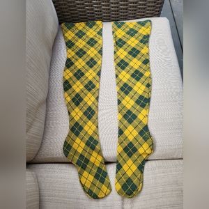 Vintage plaid stockings